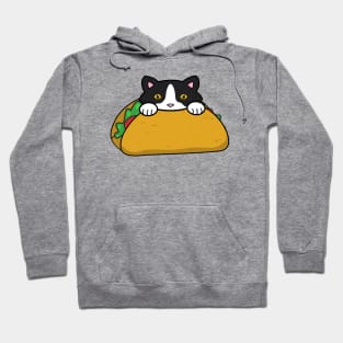 Happy Taco Tuesday, cute cat eating a taco Hoodie